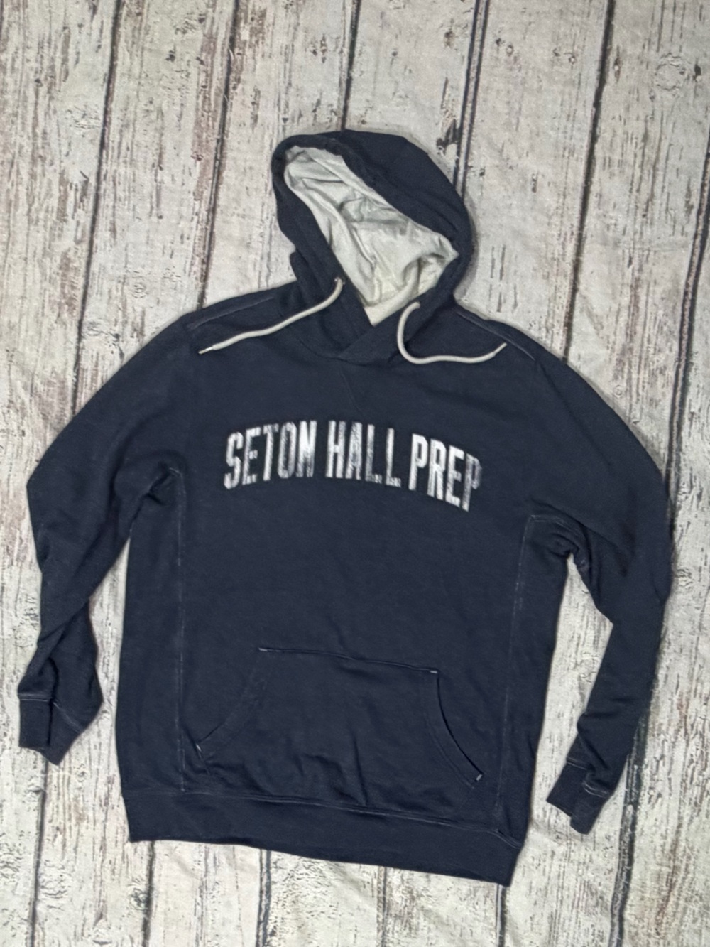 Seton Hall Pirates Champion Blue College Preppy New Jersey Hoodie Sweatshirt